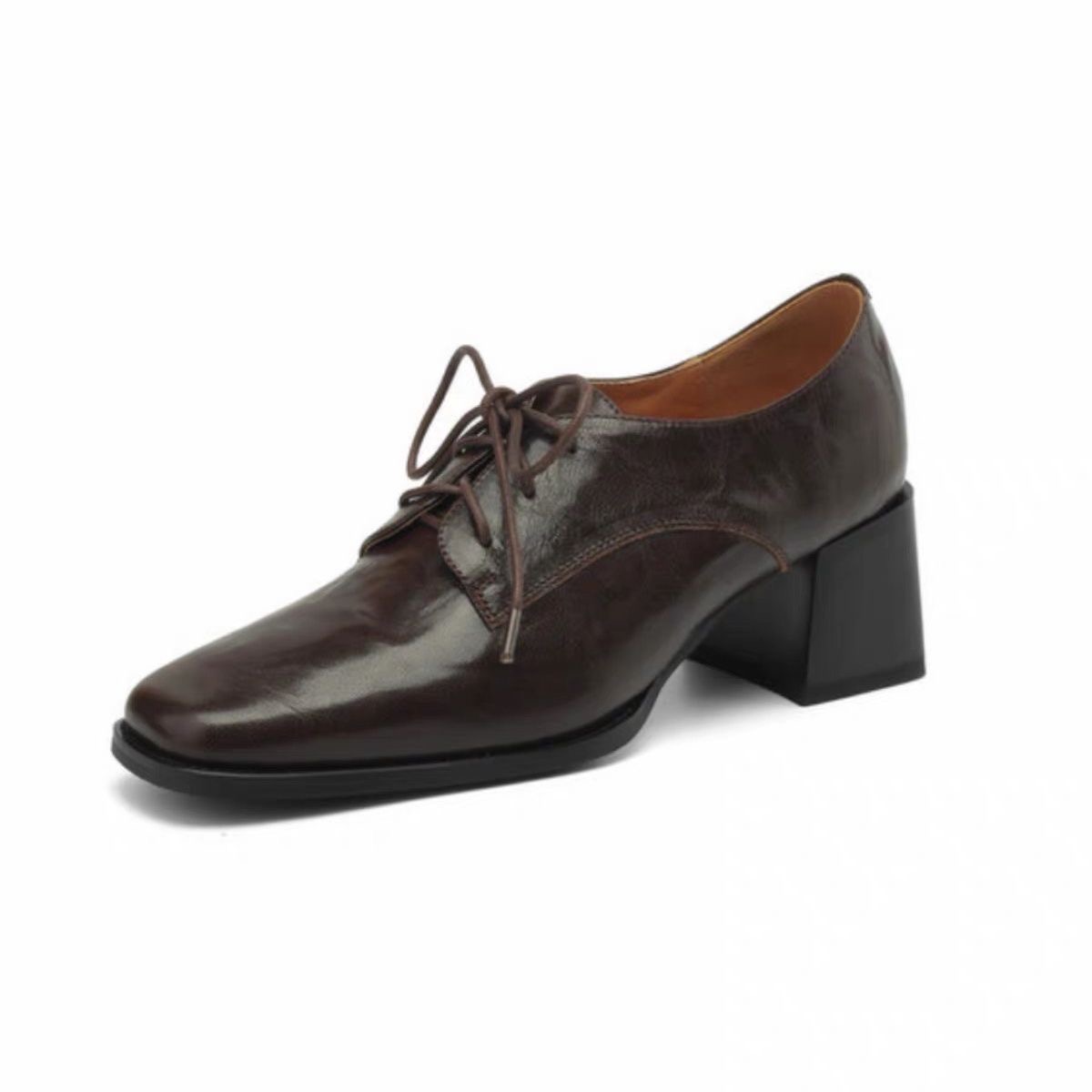 Women Square Toe Lace Up Oxfor - Oxford Lace Up Women 评论和价格