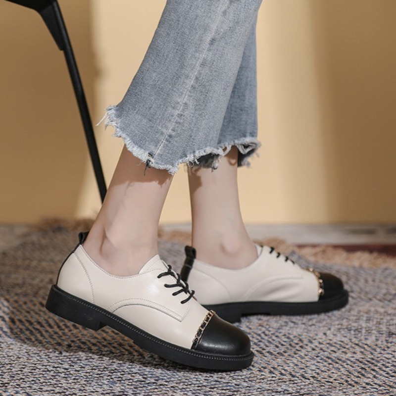 new retro Women's Shoes fashio - Oxford Lace Up Women 评论和价格